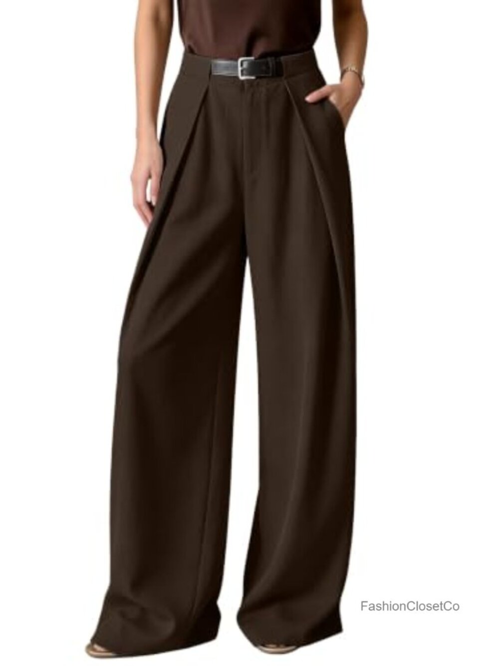 EVALESS Wide Leg Palazzo Pants High Waist Business Casual